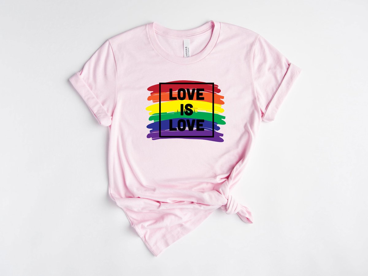 Lykke LGBTQ Unisex T-Shirt| Love is Love T-shirt| Pride | Rainbow | Maat L